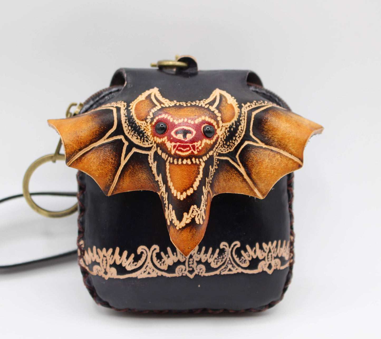 Mini bat coin purse wristlet