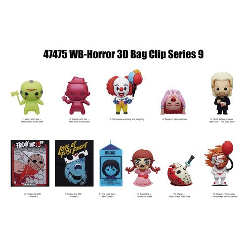 WB Horror Series 9 3D Foam Bag Clip Single Blind Bag