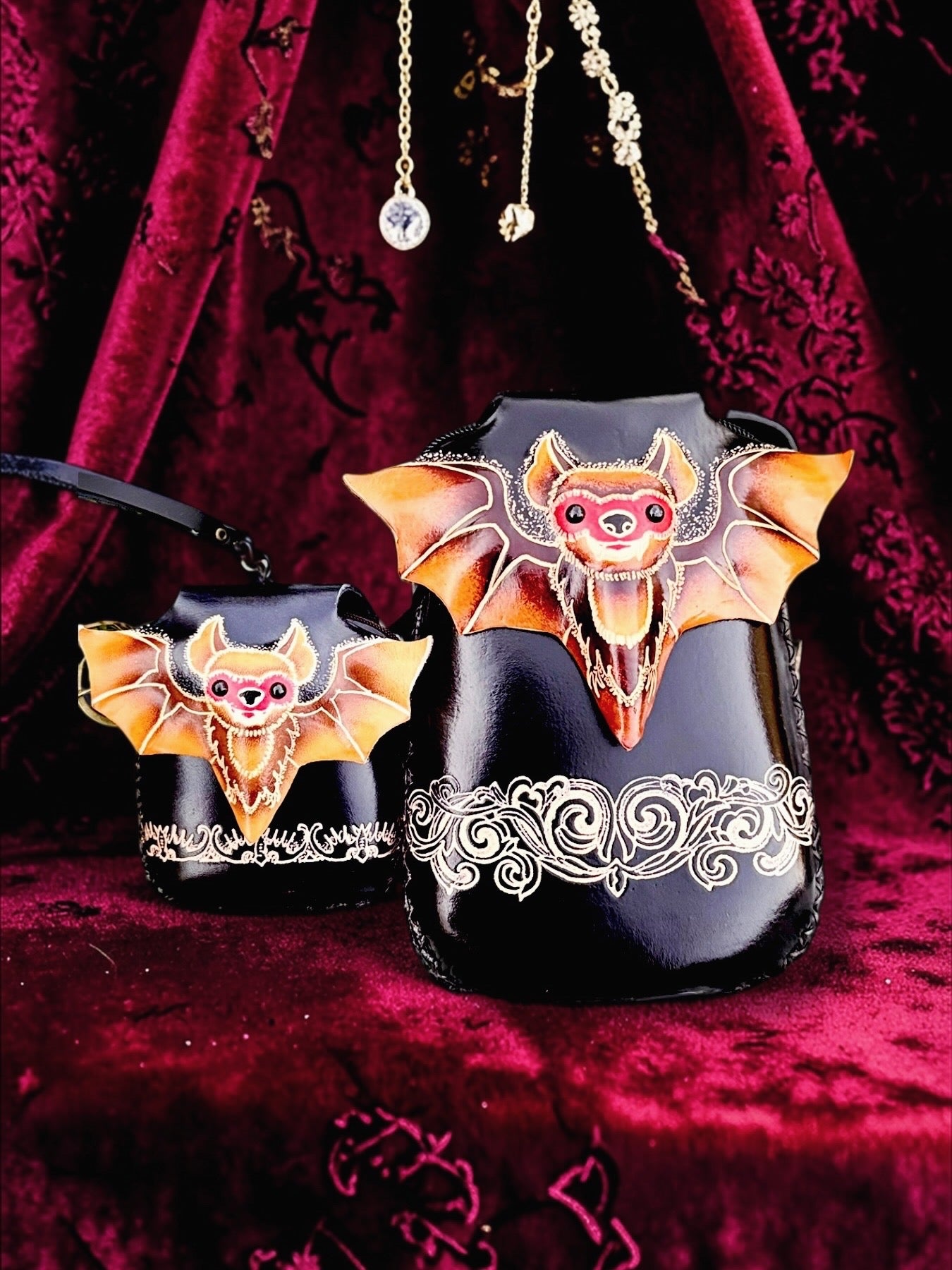 Bat cross-body handbag