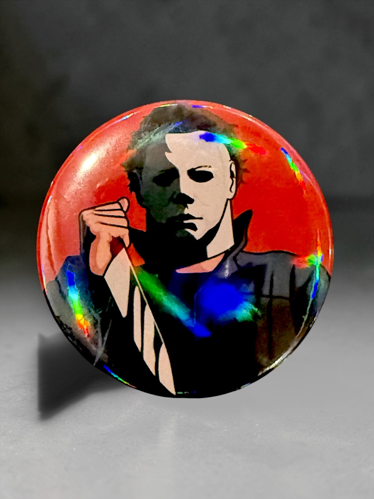 Michael Myers Holographic 2” Pin