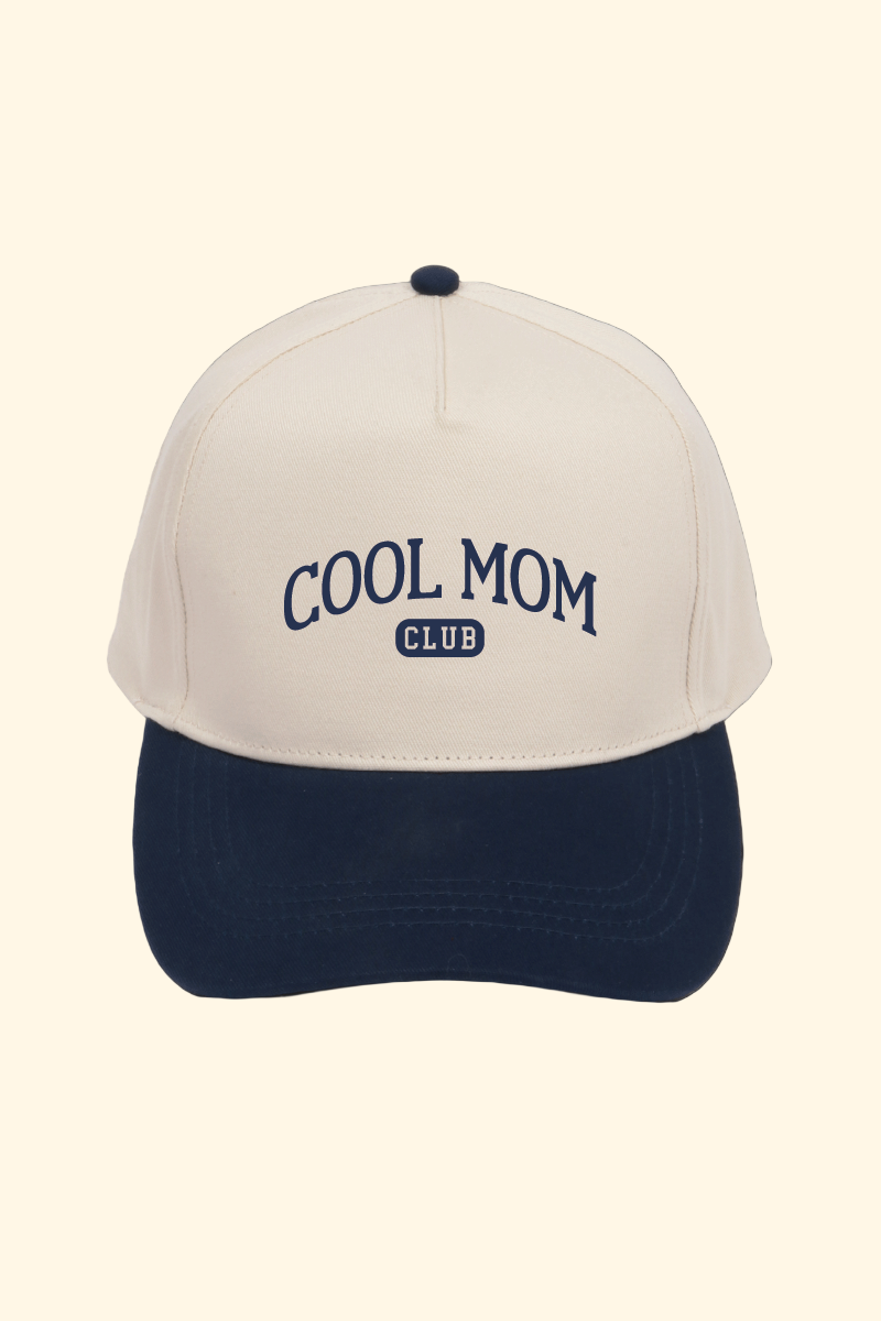 COOL MOM CLUB embroidery Two Tone Baseball Cap