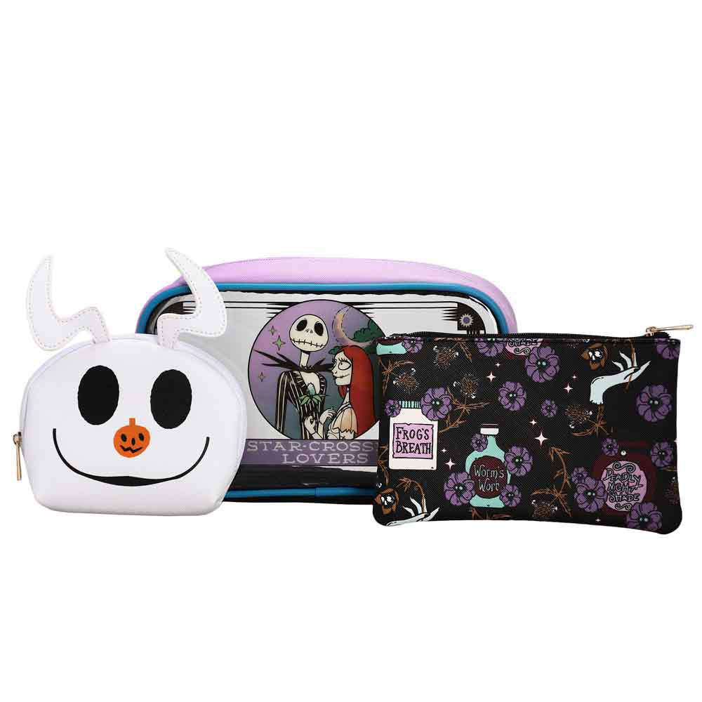 The Nightmare Before Christmas Mystic Travel Cosmetic Bags - Set of 3