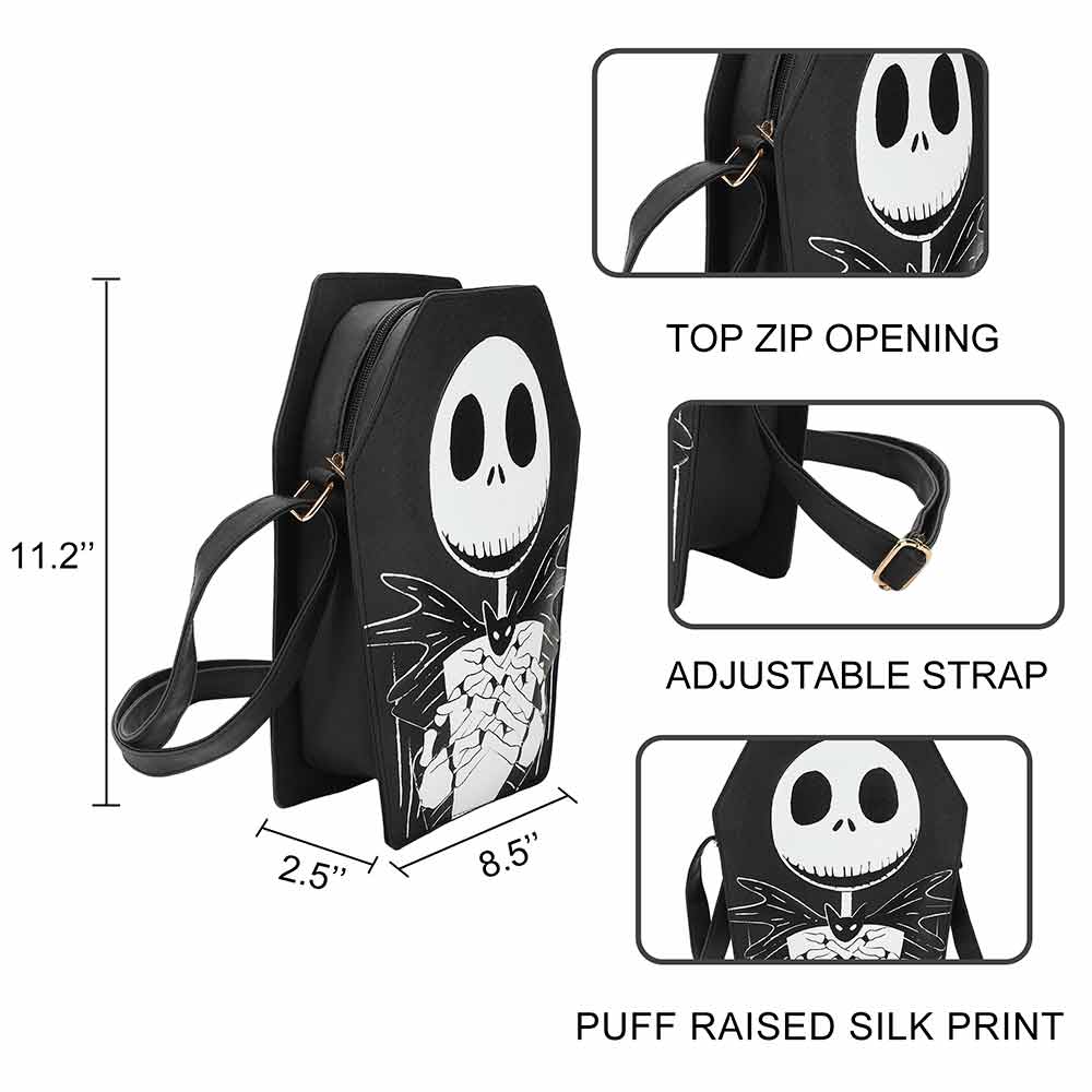 Jack Skellington Coffin Crossbody Bag