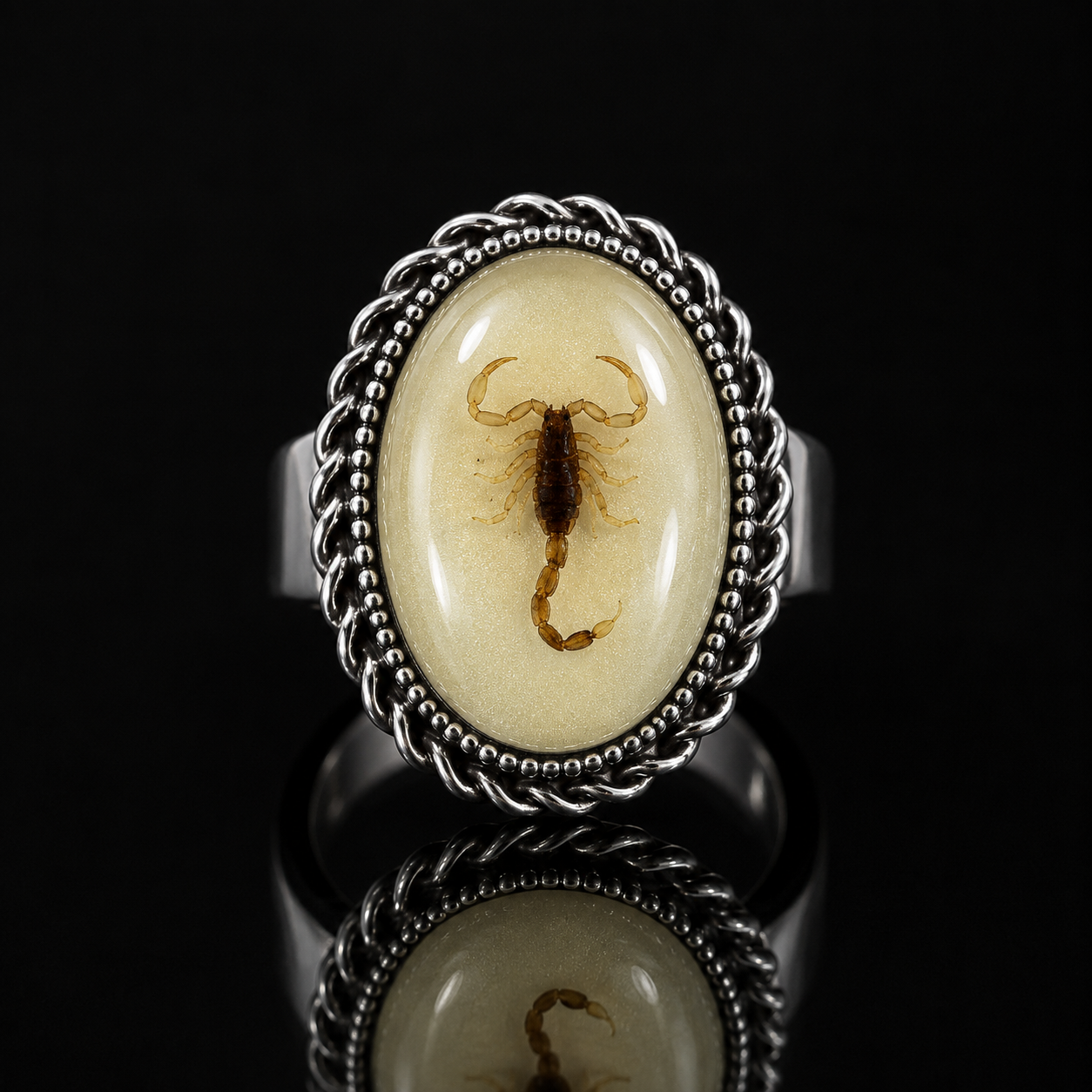 Deadly Glow Scorpion Ring
