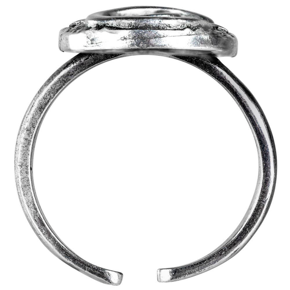 SNAKE, SUN & MOON ADJUSTABLE RING