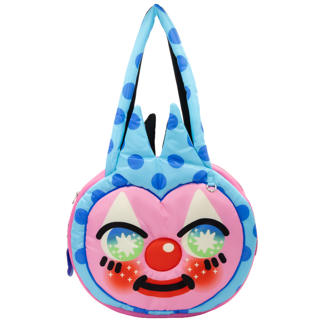 So Lazo Happy/Sad Clown Oversized Tote Bag