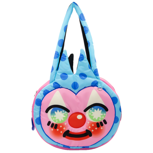 So Lazo Happy/Sad Clown Oversized Tote Bag