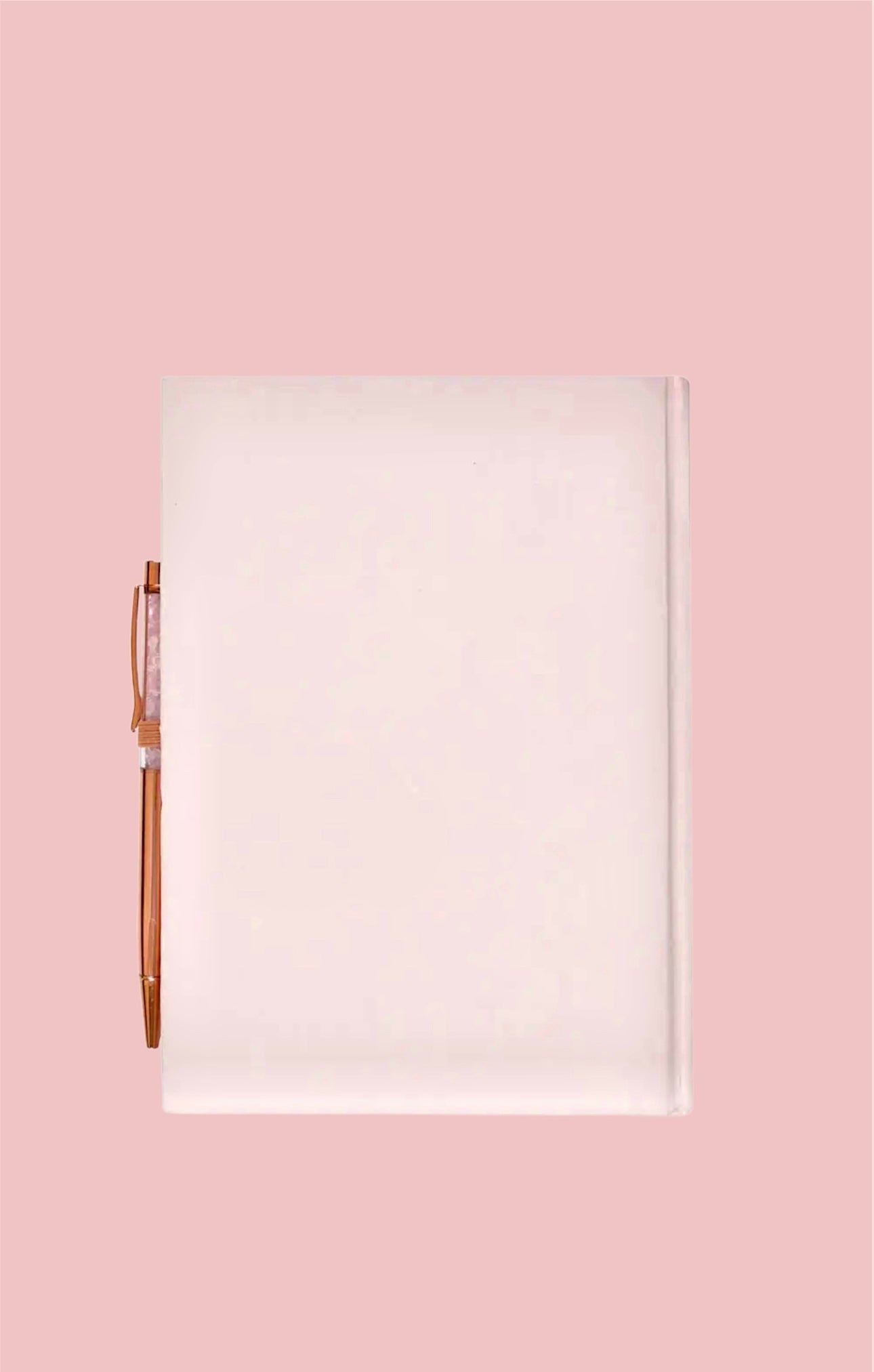 Gratitude Journal Notebook with Rose
Quartz Crytal Pen