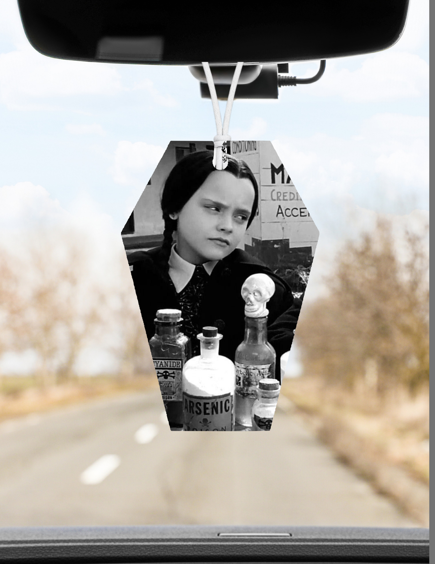 Wednesday Car Freshener- wisteria scent