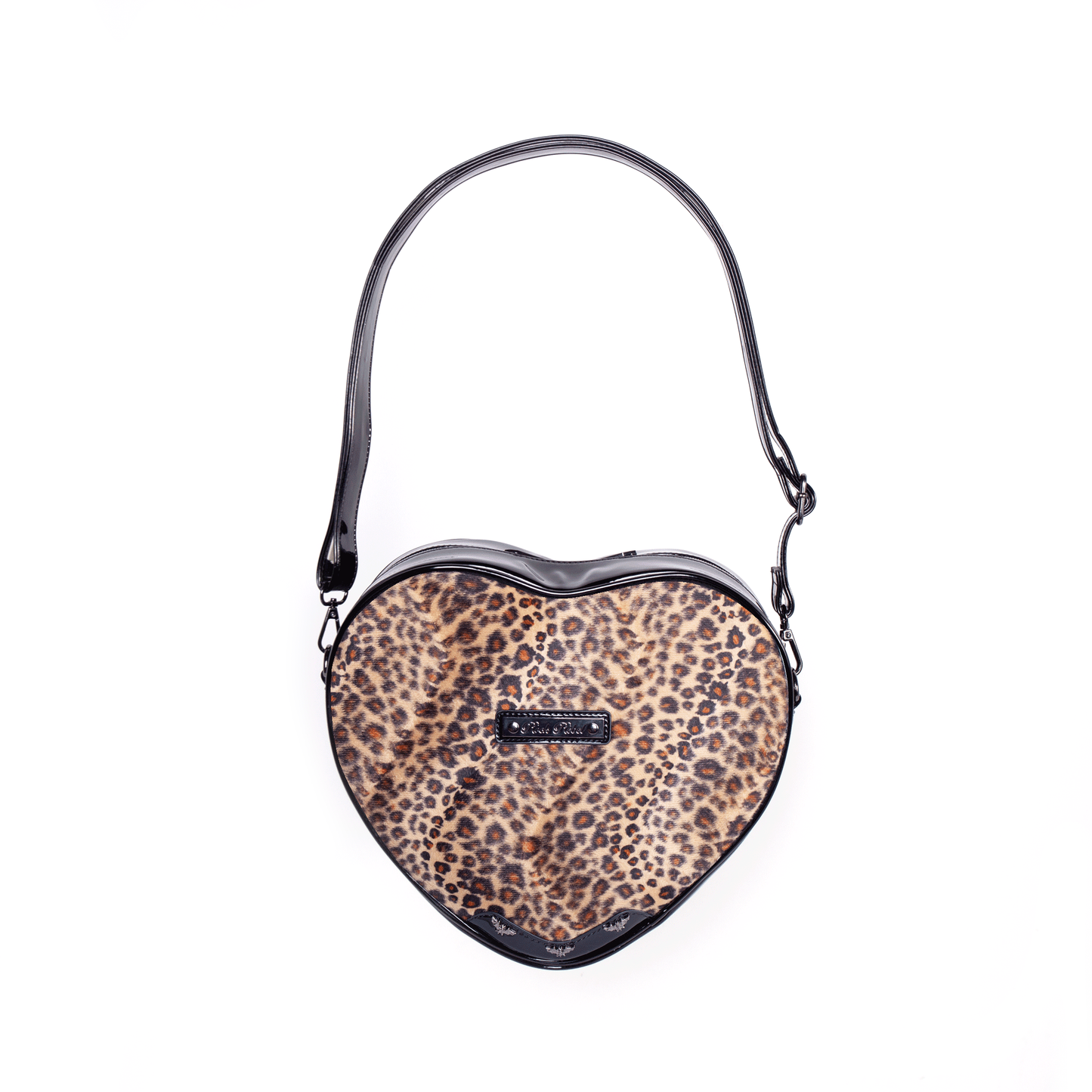 Leopard Heart Shoulder Bag