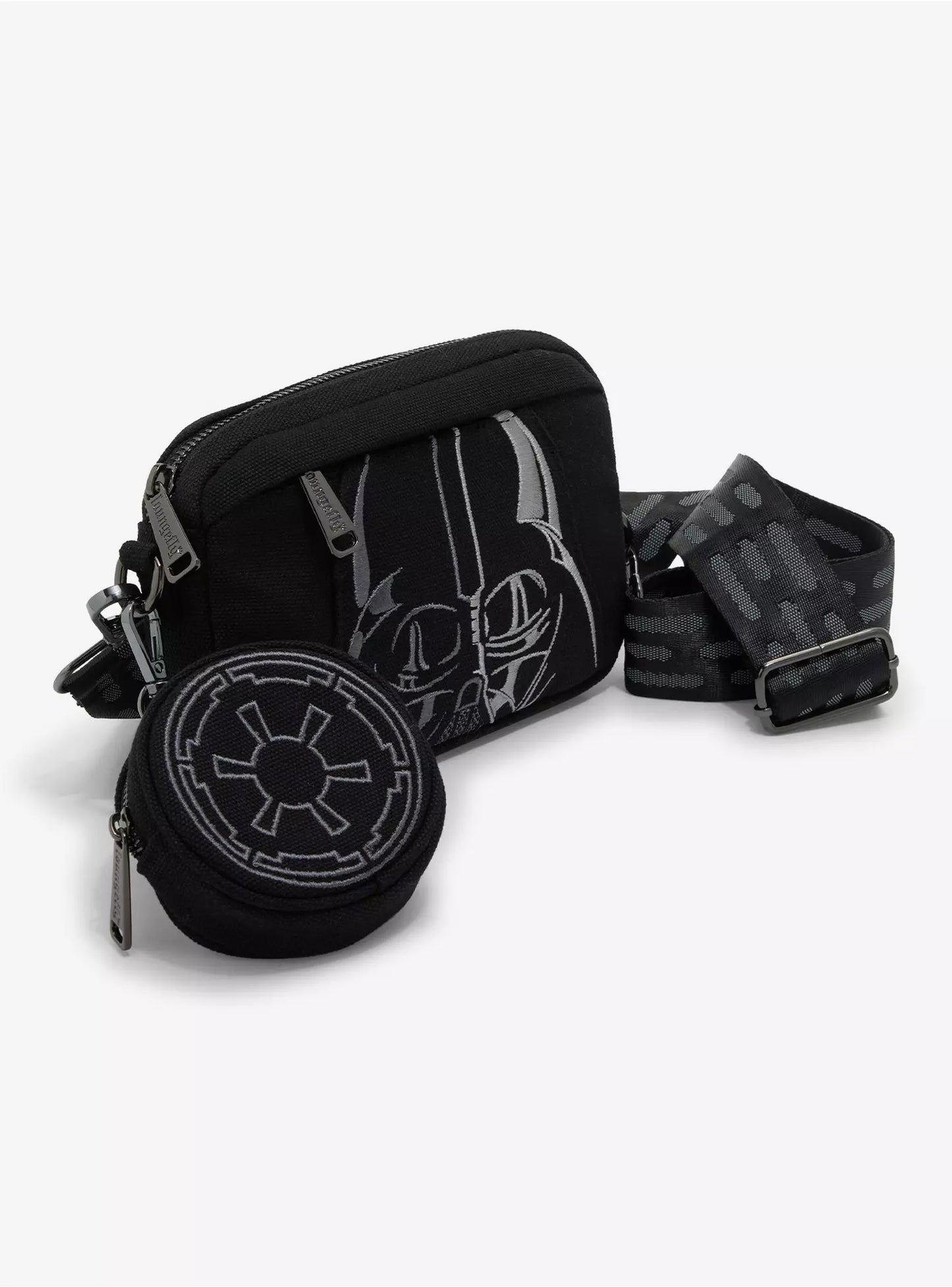 Darth Vader Loungefly Canvas Sling Crossbody Bag with Coin Bag