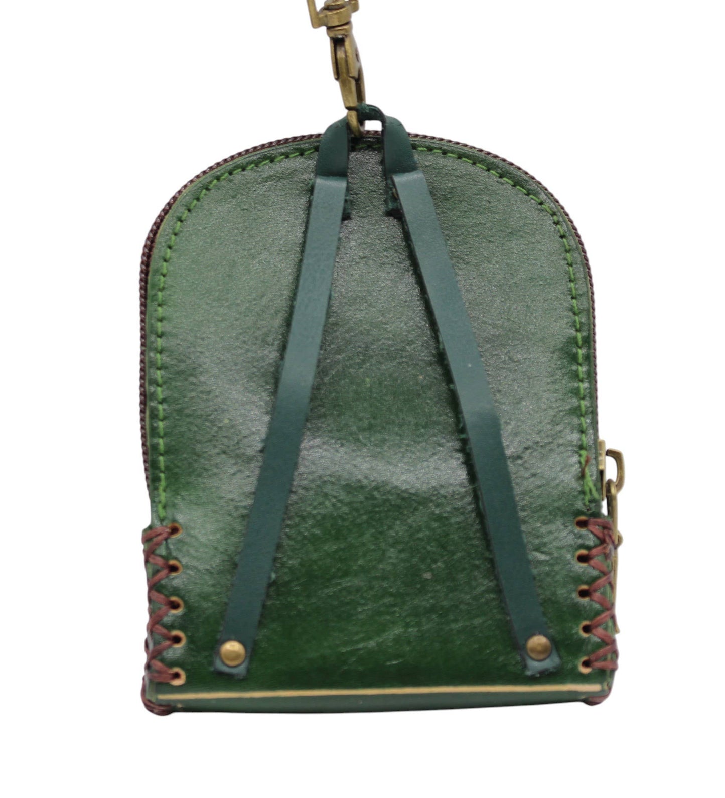 Mini Bat handmade leather coin purse