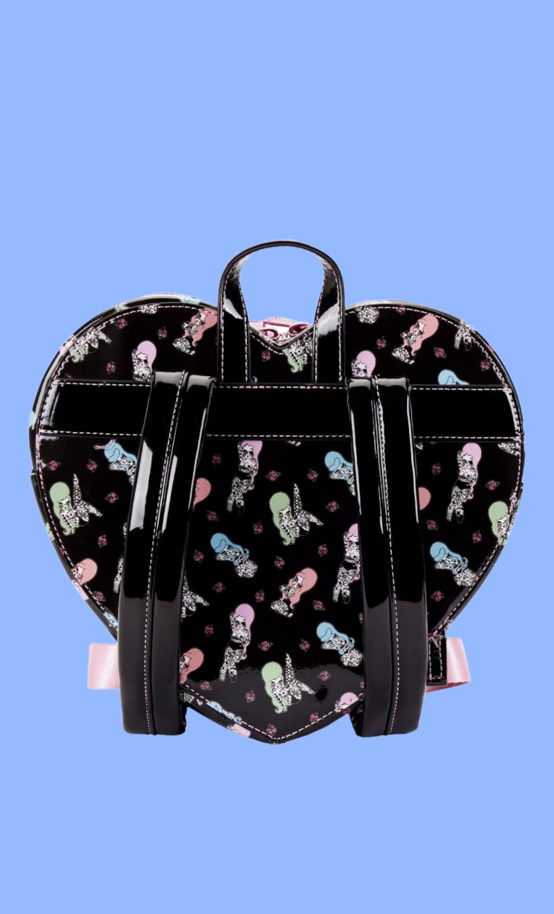 Loungefly: Valfre Double Heart Mini Backpack outlets and Wallet