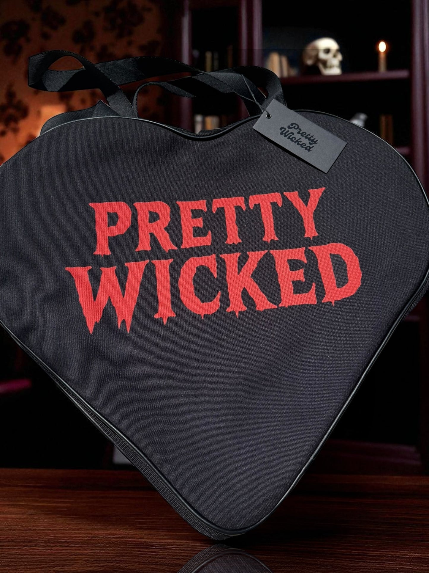 The Creature Oversized Zippered Heart Tote