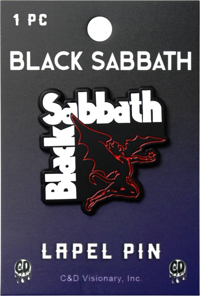 Black Sabbath Winged Demon Enamel Pin