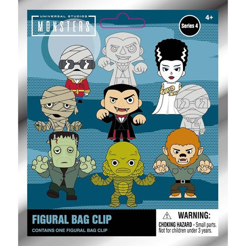 Universal Monsters Series 4 3D Foam Bag Clip-Single Blind Bag