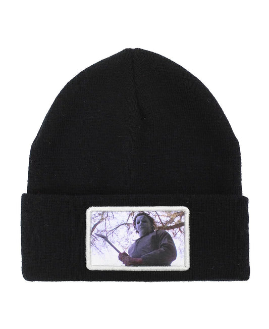 Halloween Michael Myers Sublimated Patch Cuff Beanie