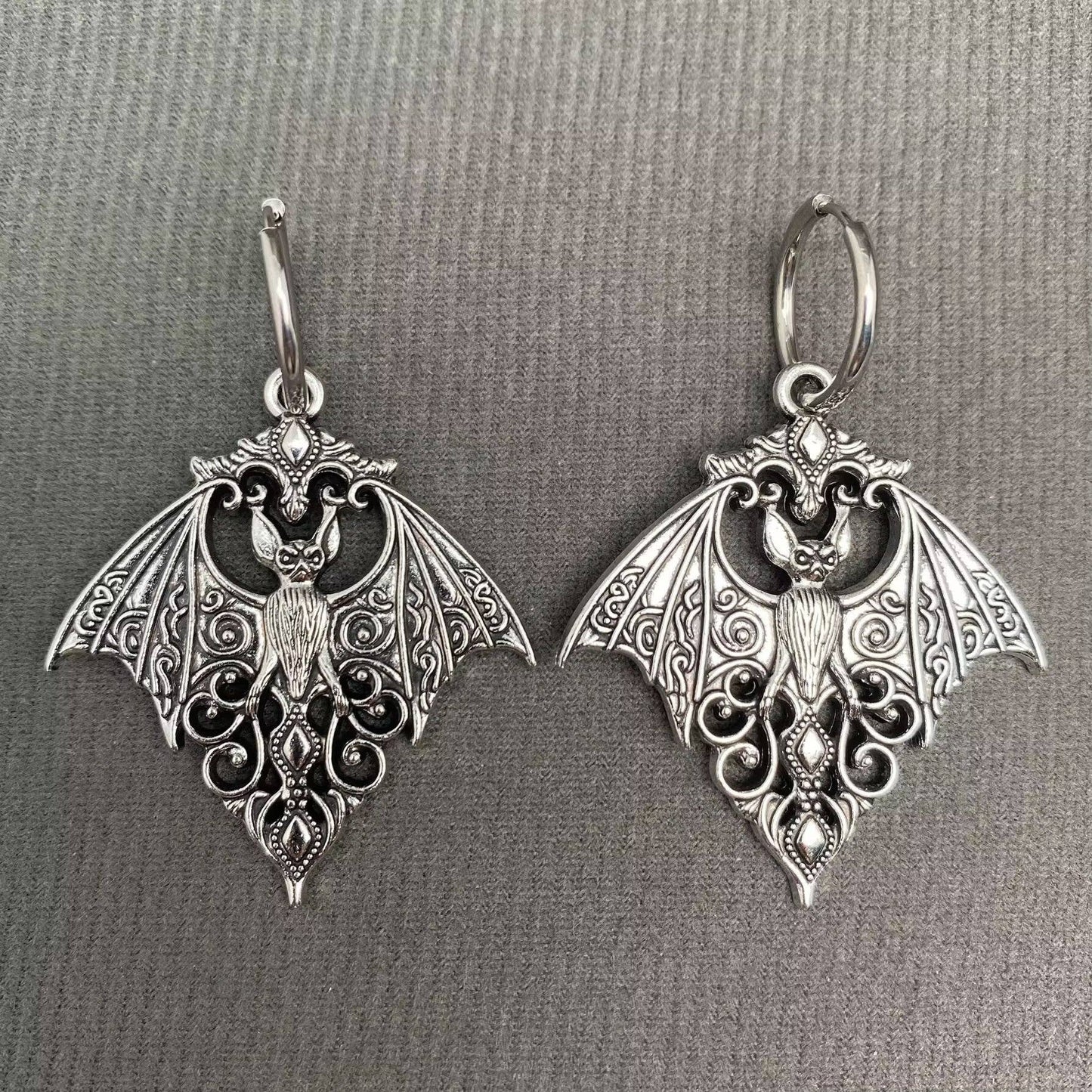 Bat Huggie Earrings