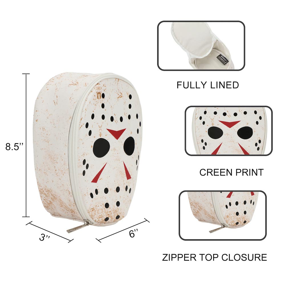 Friday the 13th Jason Mask Cosmetic Bag