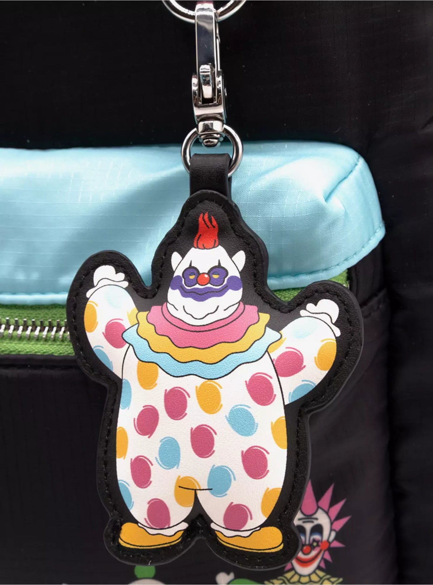 Killer Klowns From Outer Space Color Block Reversible Backpack with Bag Charm X Whatever! Makes You Happy