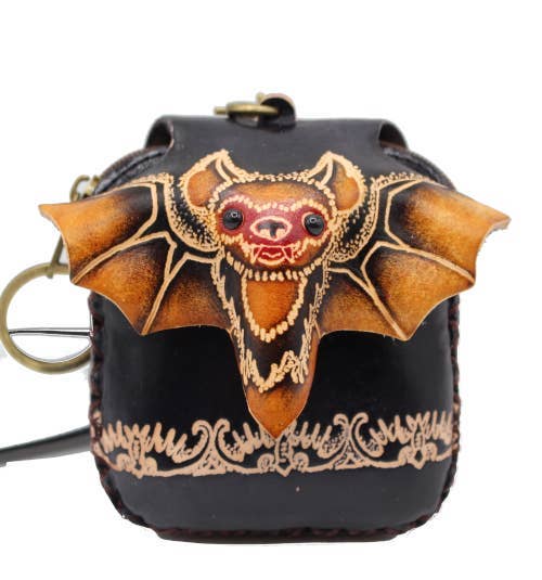 Mini bat coin purse wristlet