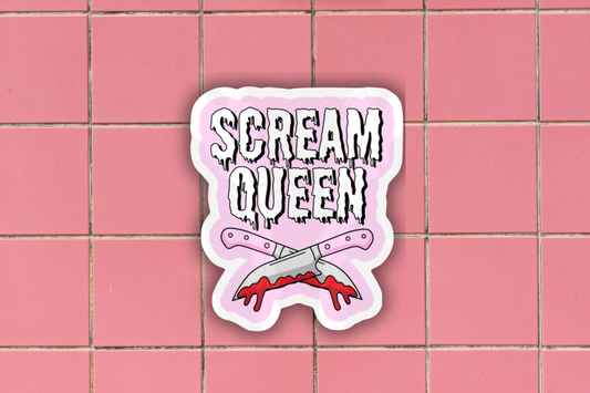 Scream Queen Horror Sticker