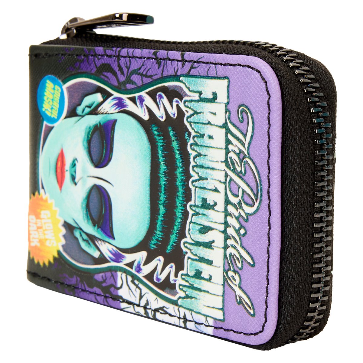 Loungefly Bride of Frankenstein Mask Box Glow-in-the-Dark Accordion Wallet