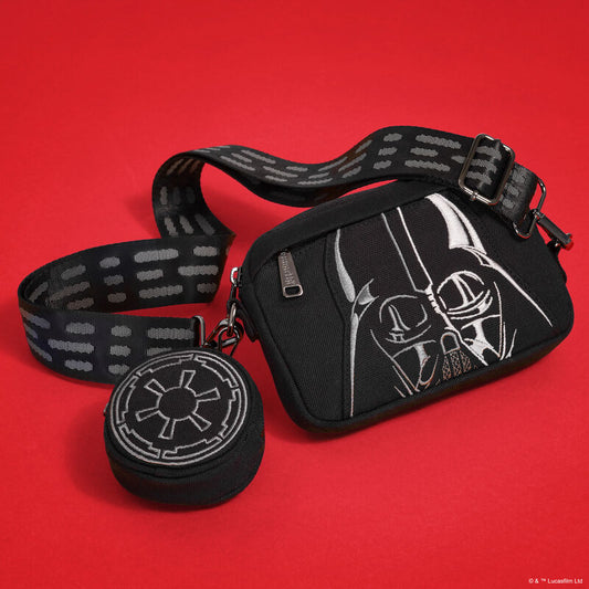 Darth Vader Loungefly Canvas Sling Crossbody Bag with Coin Bag