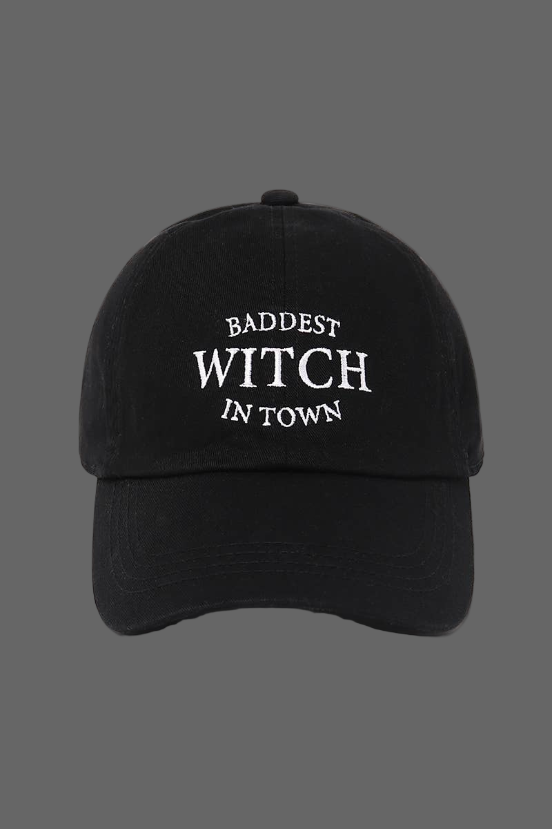 Baddest Witch in Town Embroidery Baseball Cap