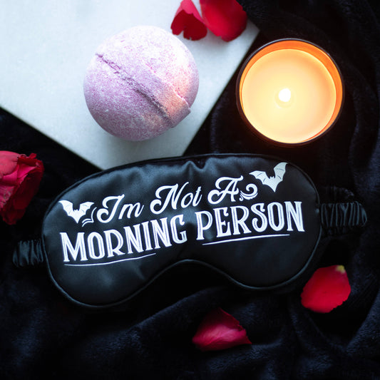 I'm Not a Morning Person Satin Sleep Mask