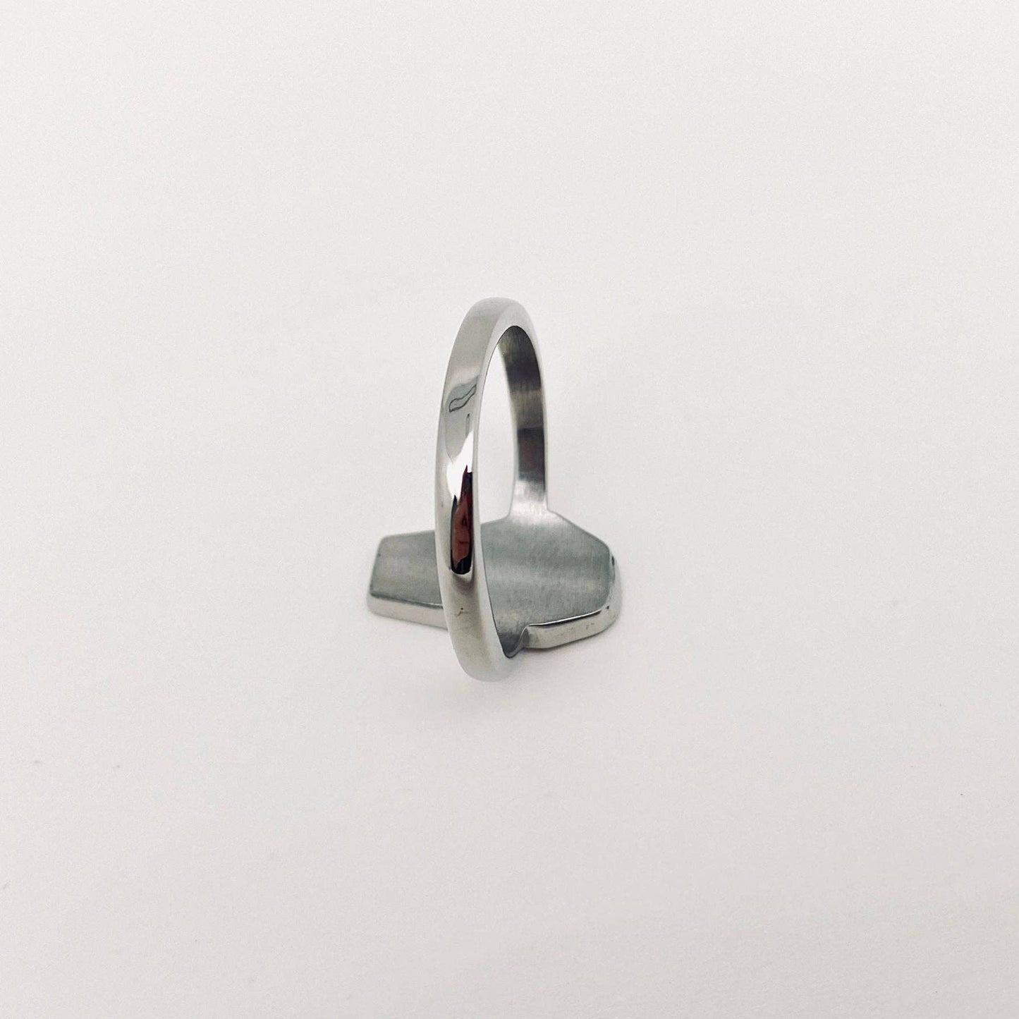 Cross Coffin Shape Stainless Steel Ring