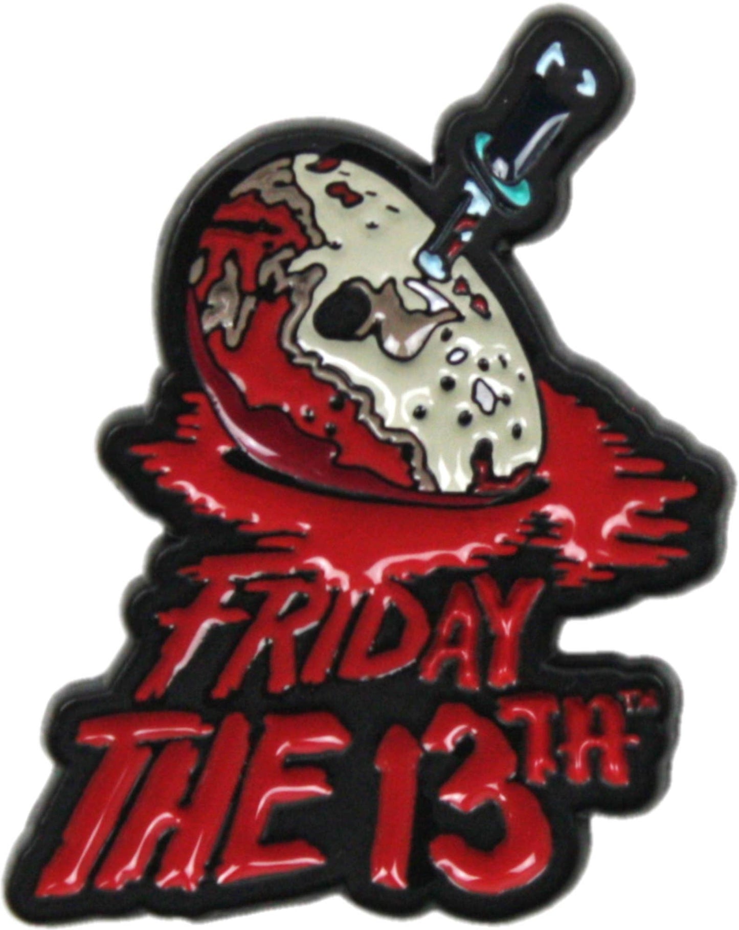 Enamel Pin - Friday The 13th - Jason's Bloody Mask And Knife