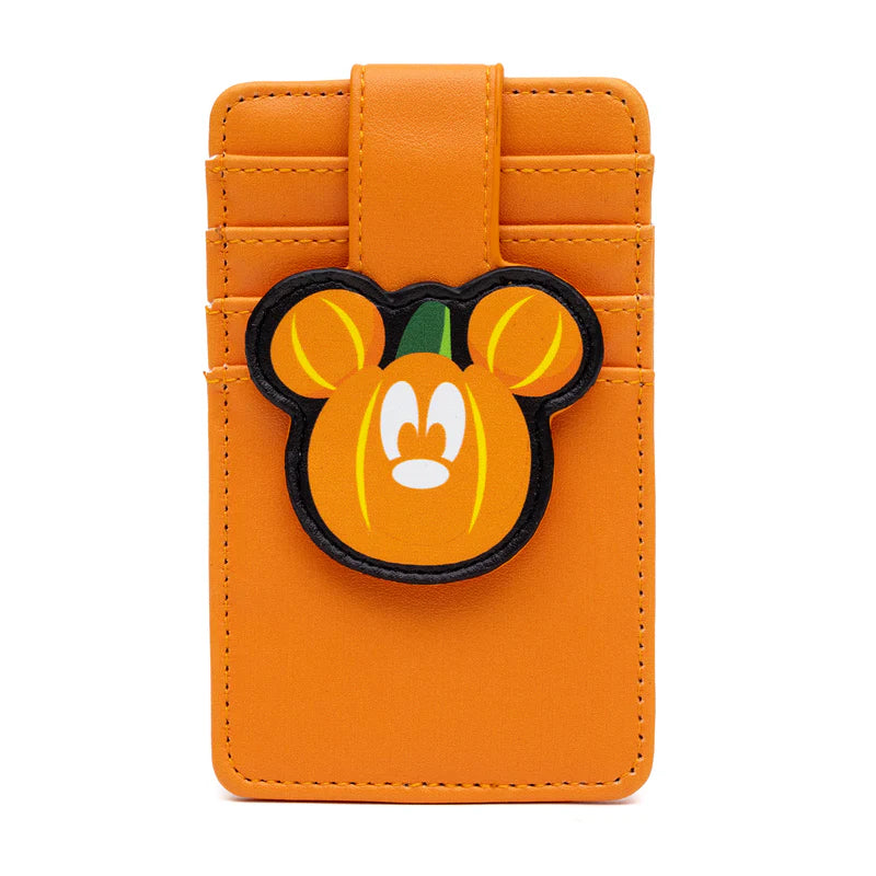 Disney Halloween Mickey Mouse Pumpkin ID Cardholder