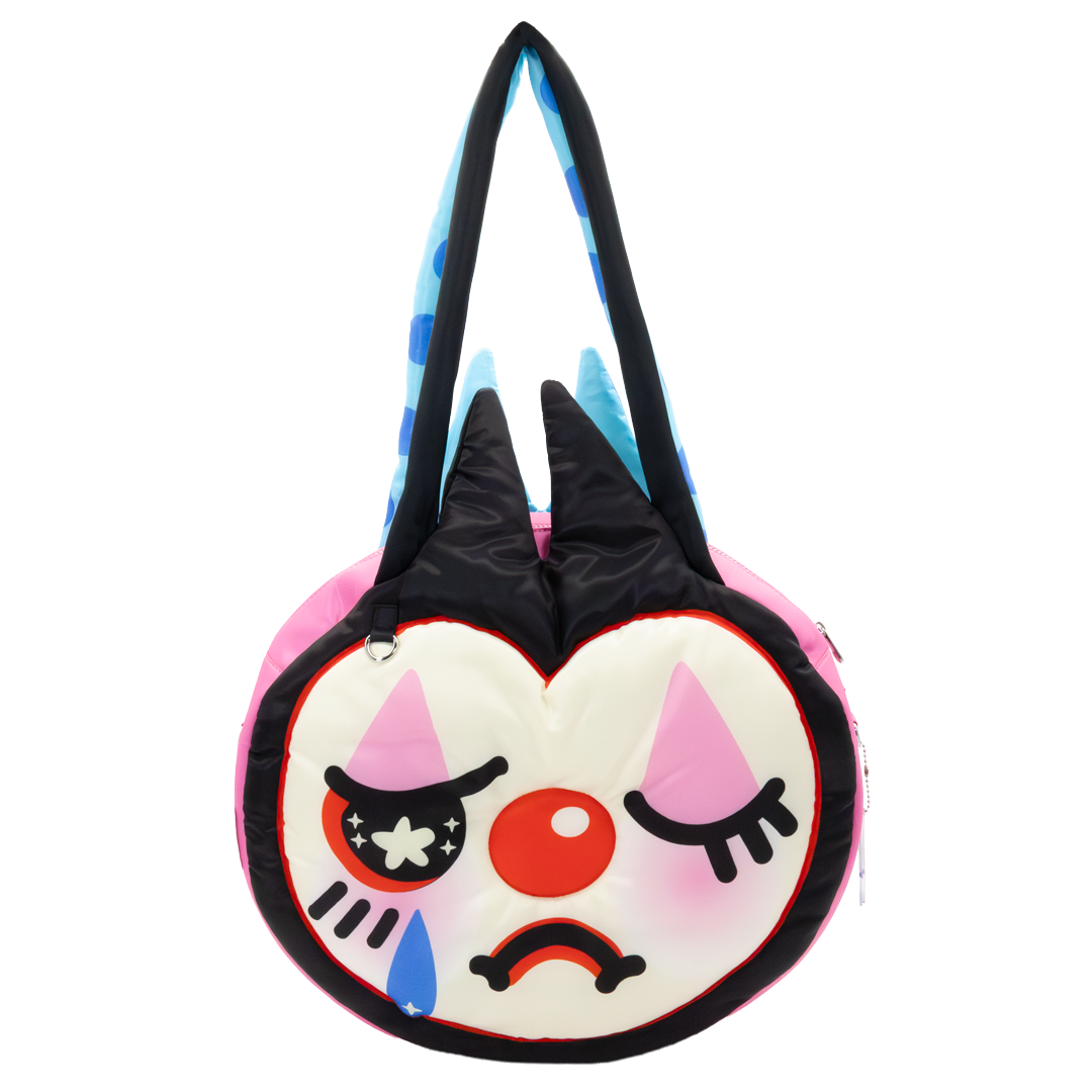 So Lazo Happy/Sad Clown Oversized Tote Bag