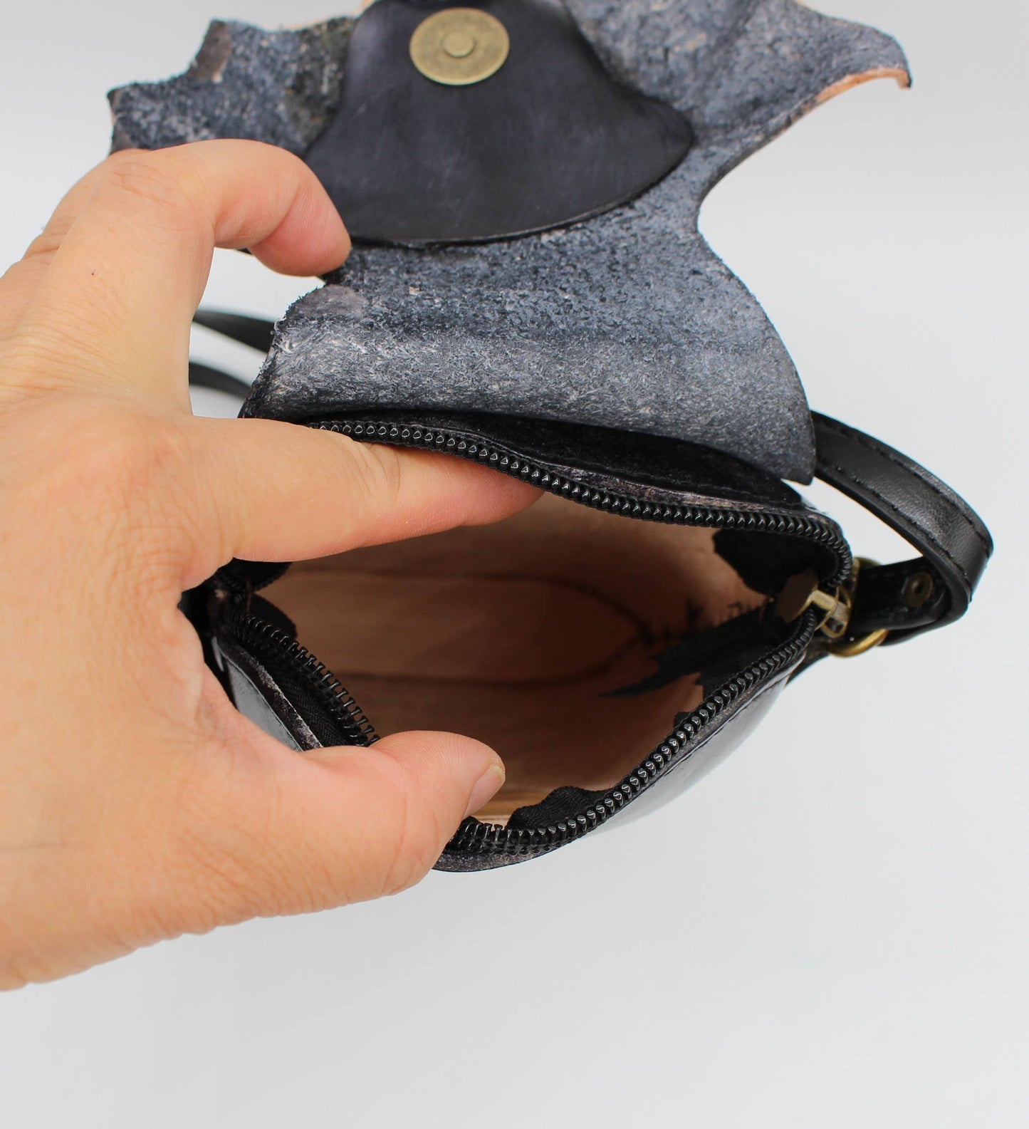 Bat cross-body handbag