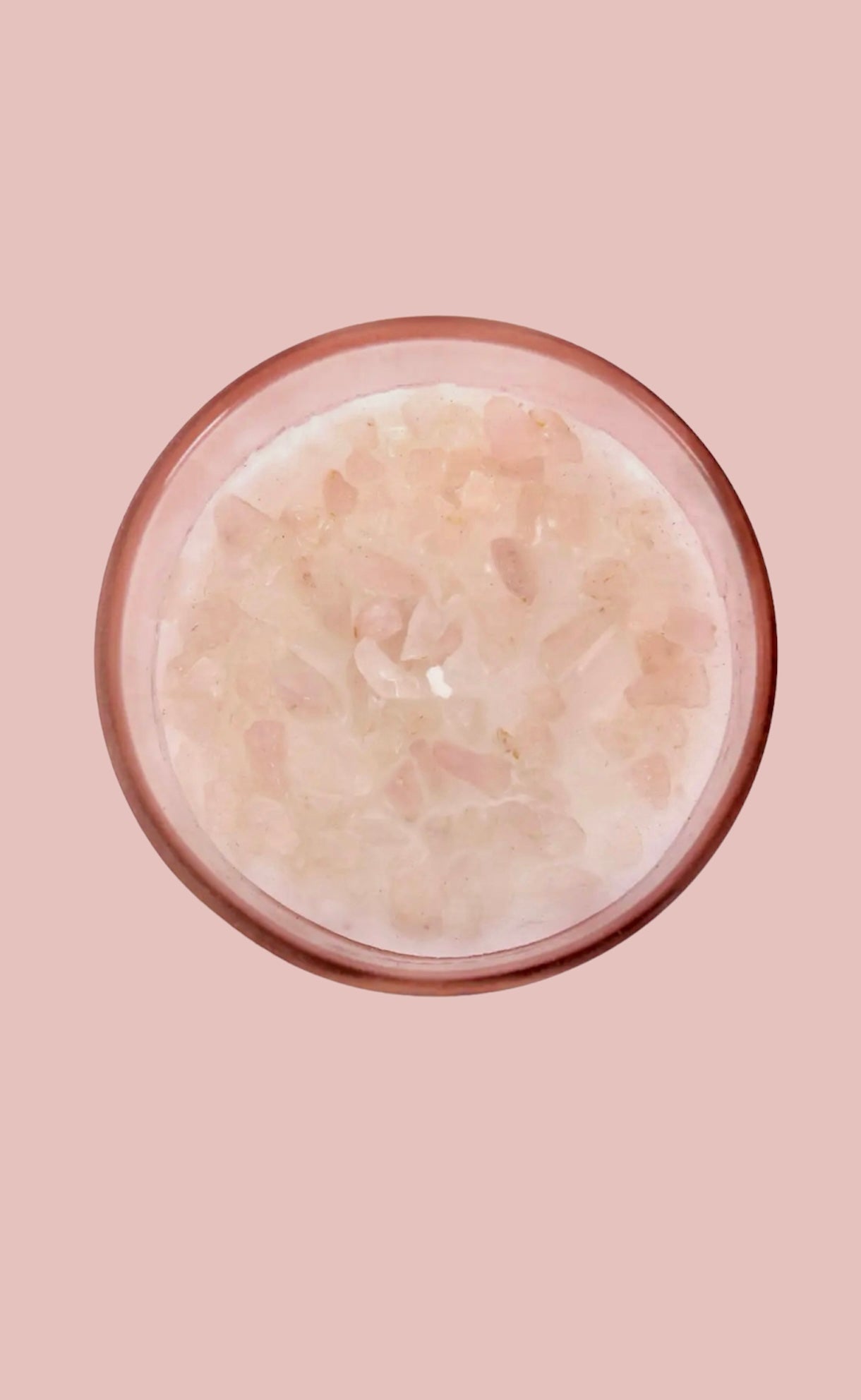 Gratitude Wild Rose Crystal Chip Candle