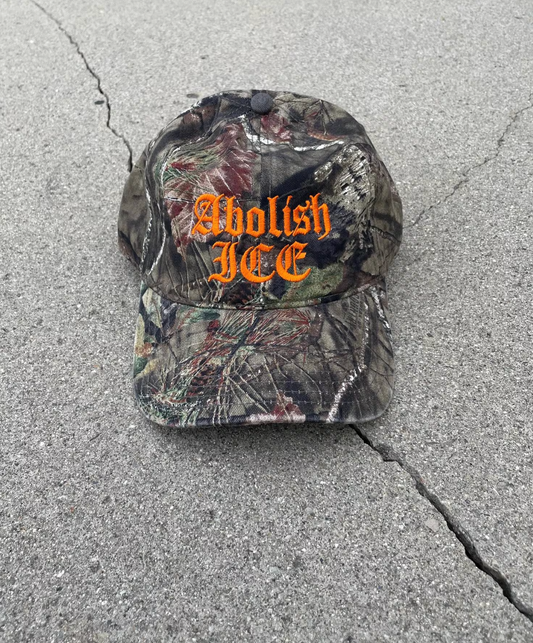 Abolish ICE Camo baseball cap