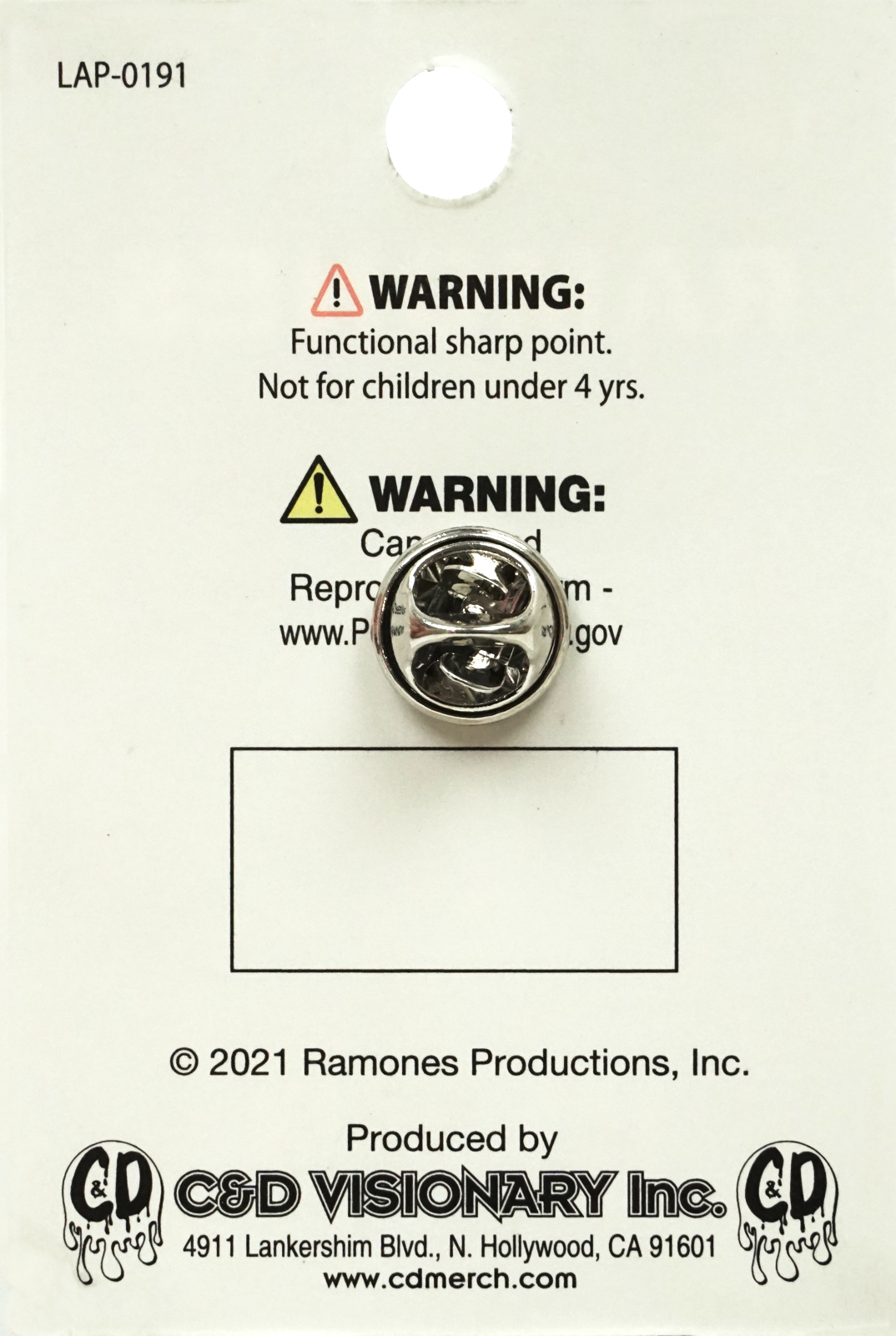 The Ramones Enamel Pin