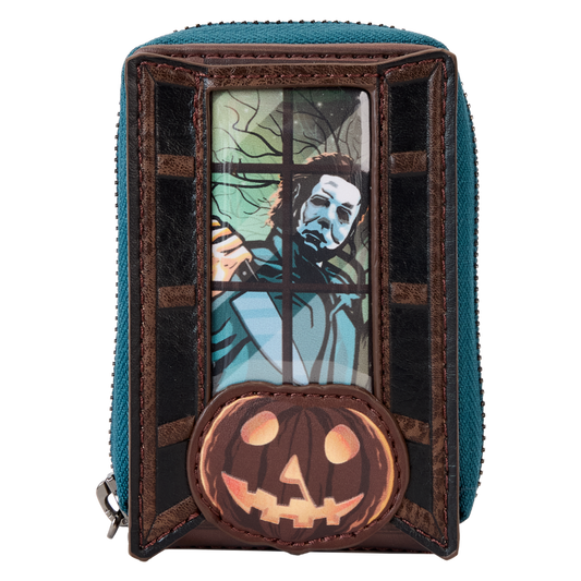 Halloween - Michael Myers Pumpkin Glow in the Dark 4" Faux Leather Accordion Loungefly Wallet