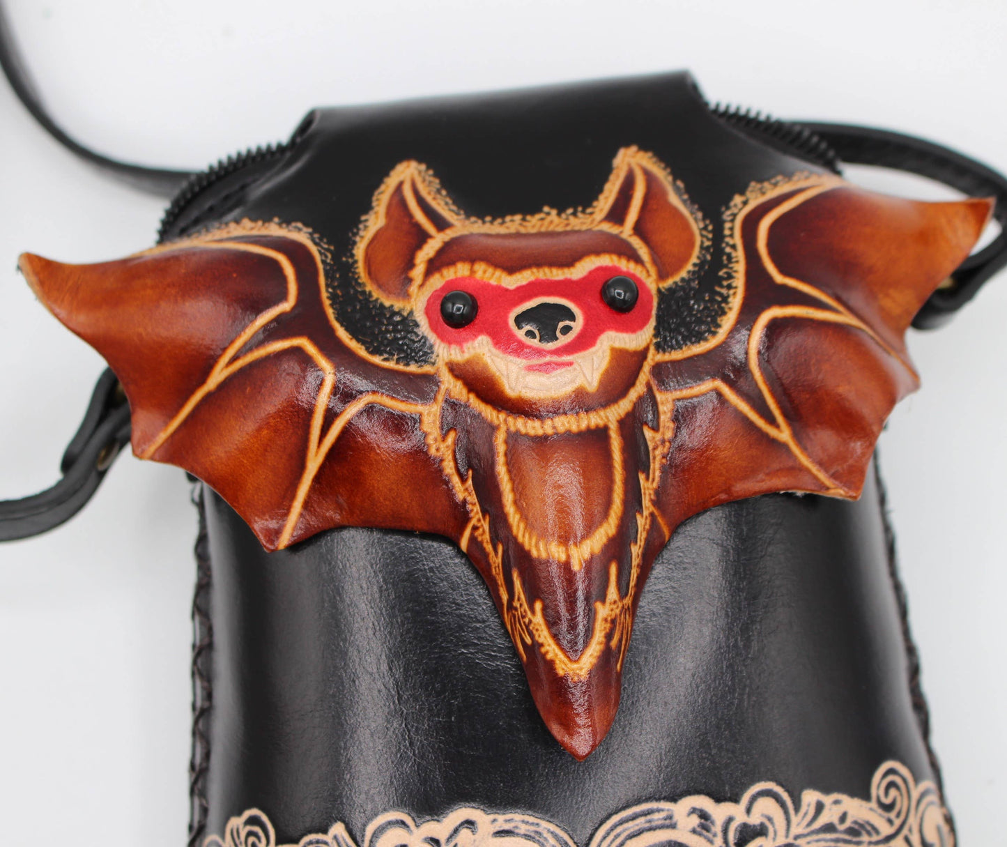 Bat cross-body handbag