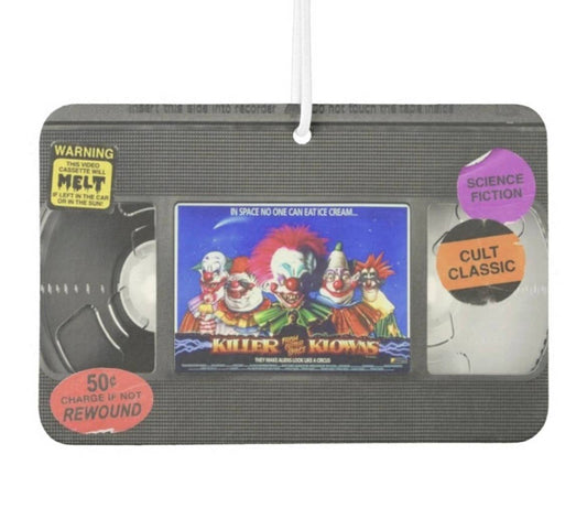 VHS Killer Klowns Freshener- Cotton Candy Scent  
