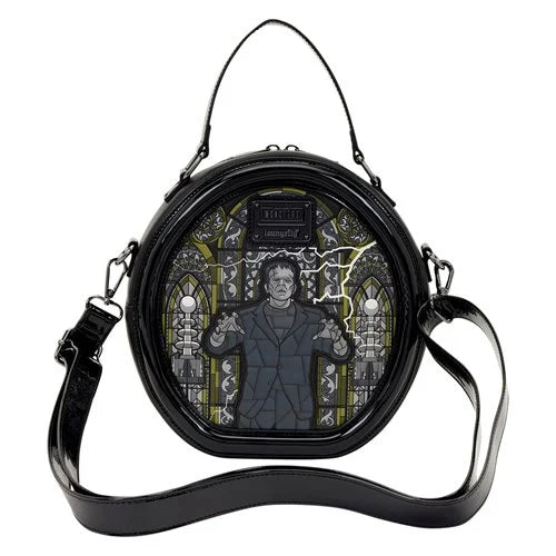 Dracula & Frankenstein Double Sided Crossbody Bag