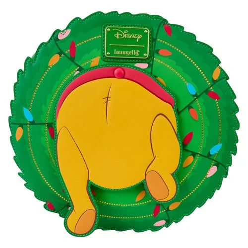 Winnie The Pooh Stuck In Wreath Glow in the Dark Loungefly Crossbody Bag