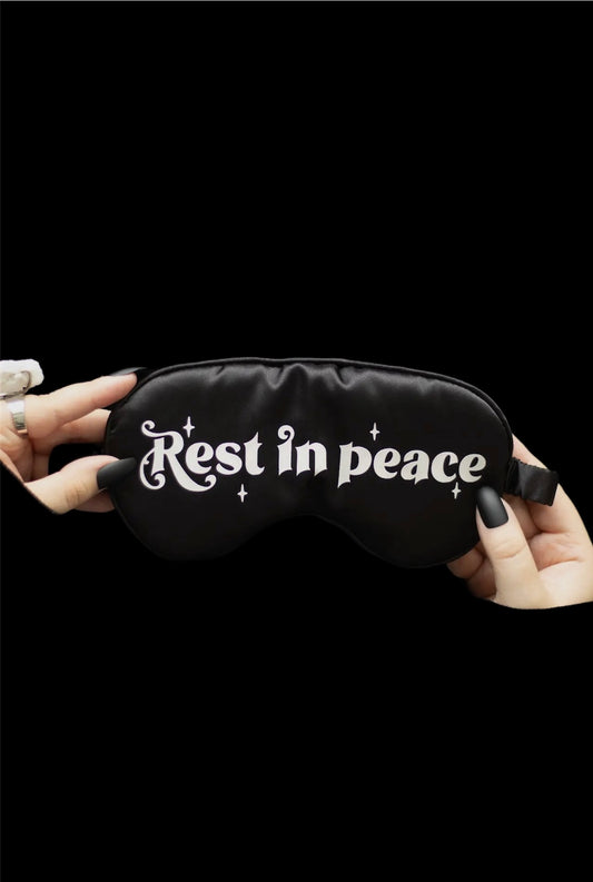 Rest in Peace Satin Eye Mask✨