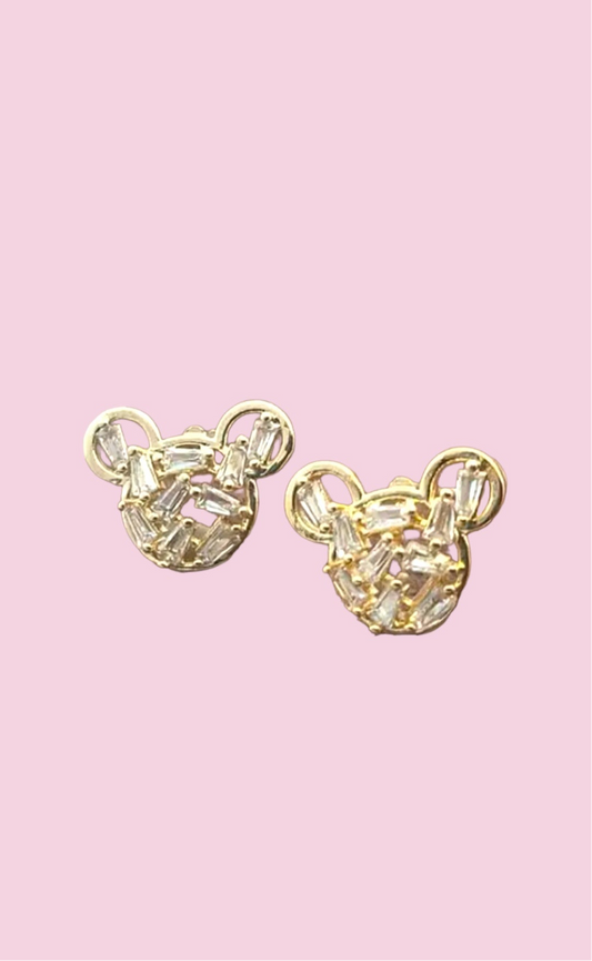 Mickey Mouse Rhinestone Studs