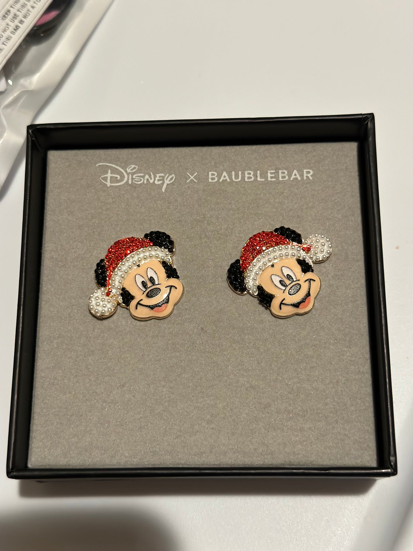 Disney x Baublebar Mickey Santa Earrings