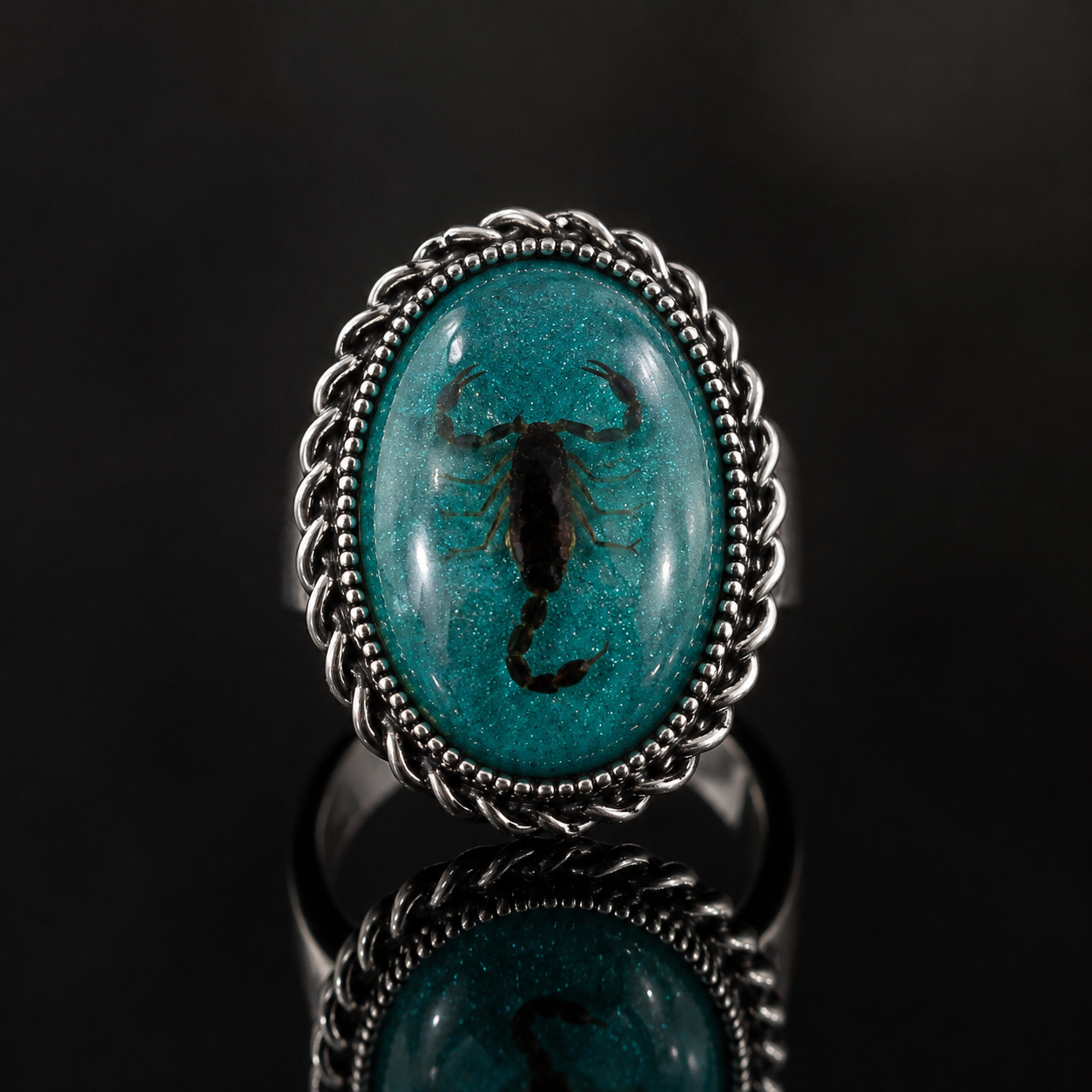 Deadly Glow Scorpion Ring