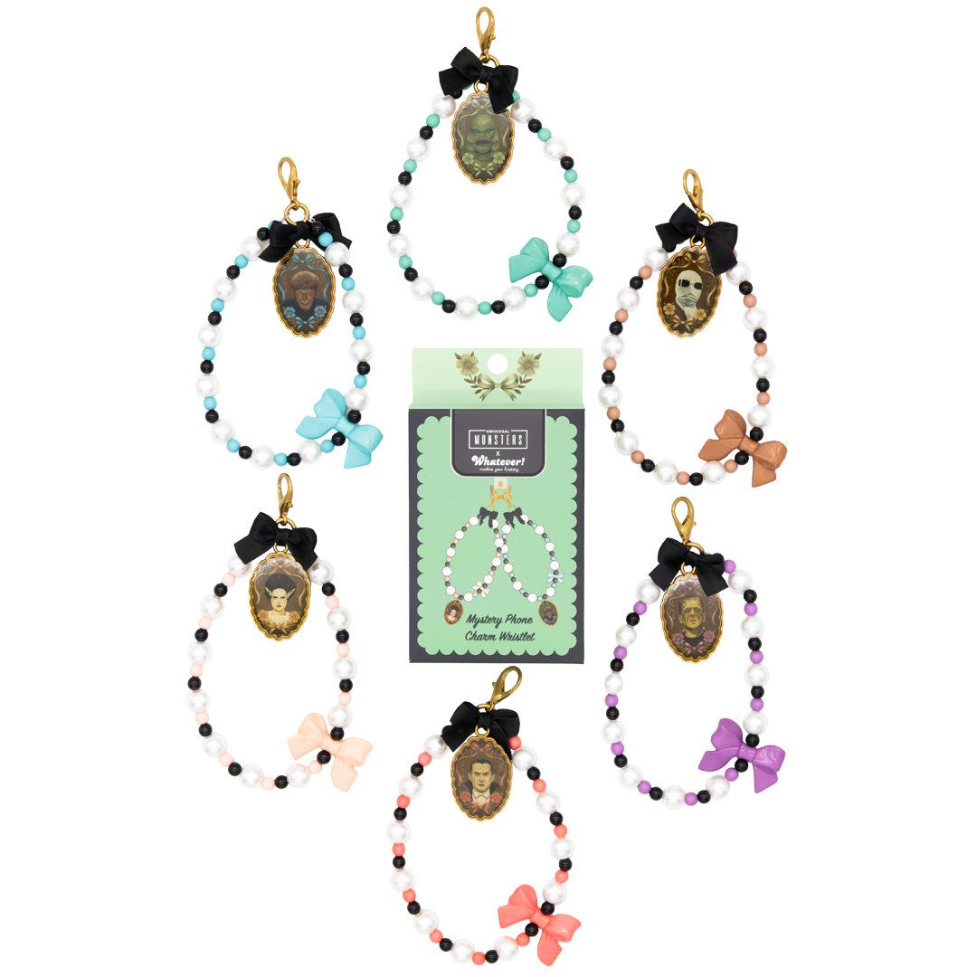 Universal Monsters Coquette Mystery Box Beaded Wristlet Phone Charms