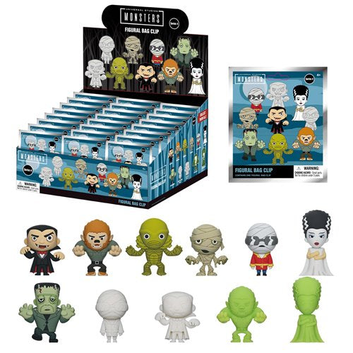 Universal Monsters Series 4 3D Foam Bag Clip-Single Blind Bag
