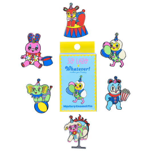 So Lazo Mystery Box Party Animals Enamel Pins x Whatever Makes You Happy
